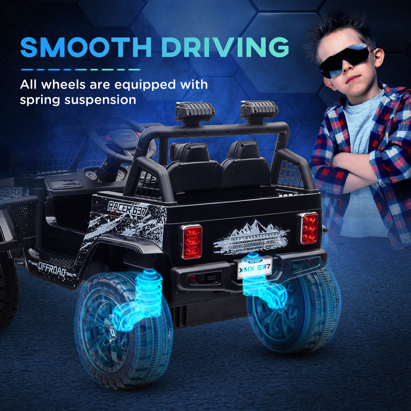 12V Ride-On UTV Truck with 4 Suspension Wheels Magic Cars 17