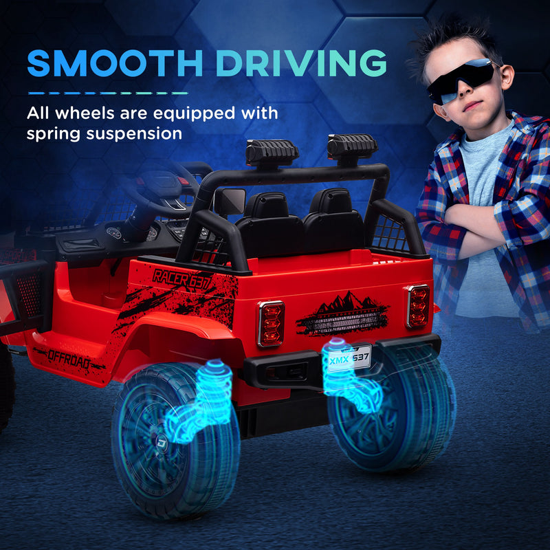 12V Ride-On UTV Truck with 4 Suspension Wheels Magic Cars 5
