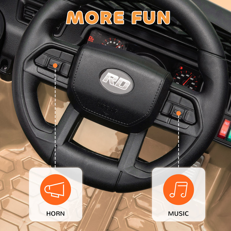 12V Battery-Powered Kids Electric Ride-On UTV Truck with 4 Suspension Wheels Magic Cars 1