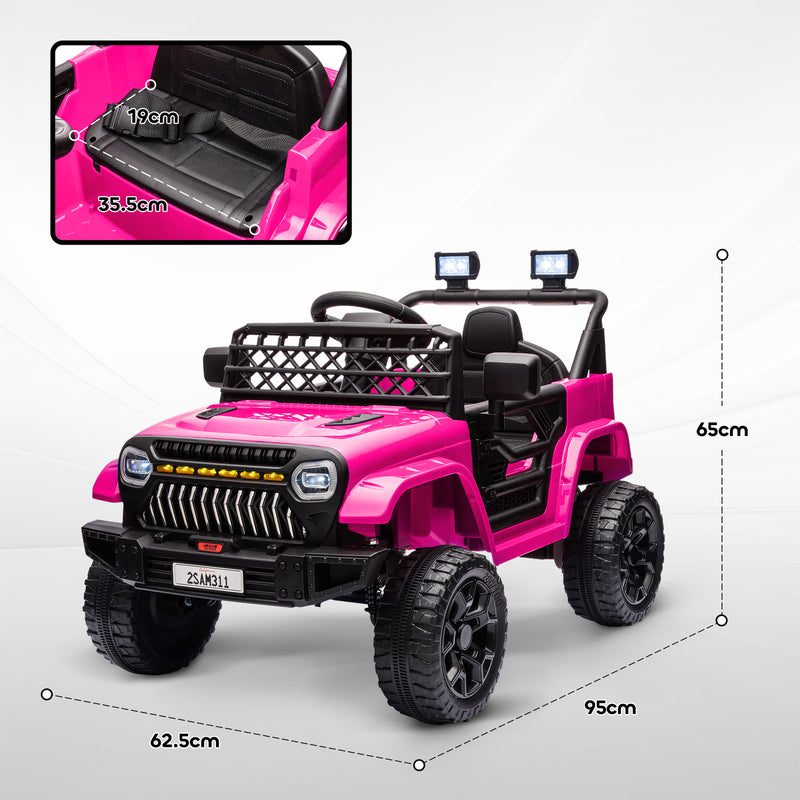 12V Battery-Powered Kids Electric Ride-On UTV Truck with 4 Suspension Wheels Magic Cars 5
