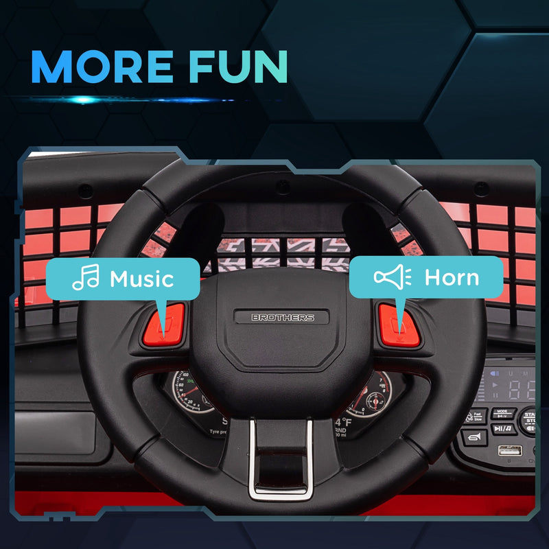 12V Battery-Powered Kids Electric Ride-On Truck with Parent Remote Control Magic Cars 1