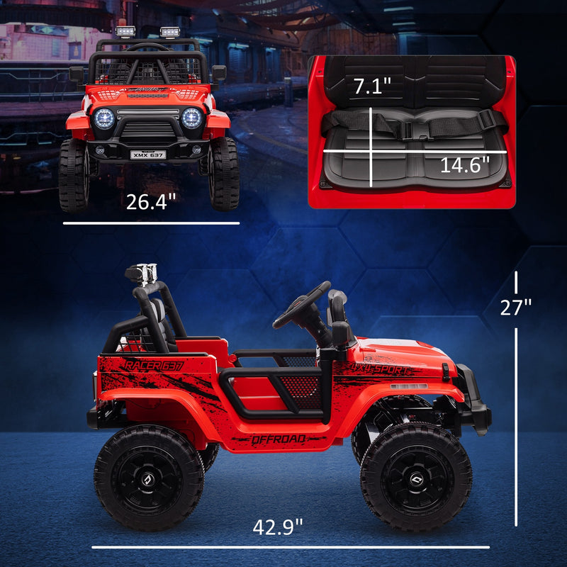 12V Battery-Powered Kids Electric Ride-On Truck with Parent Remote Control Magic Cars 6