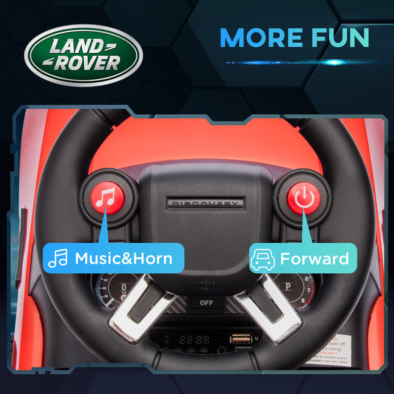 2-in-1 Licensed Land Rover 6V Ride-On and Sliding Car Toy Magic Cars 18