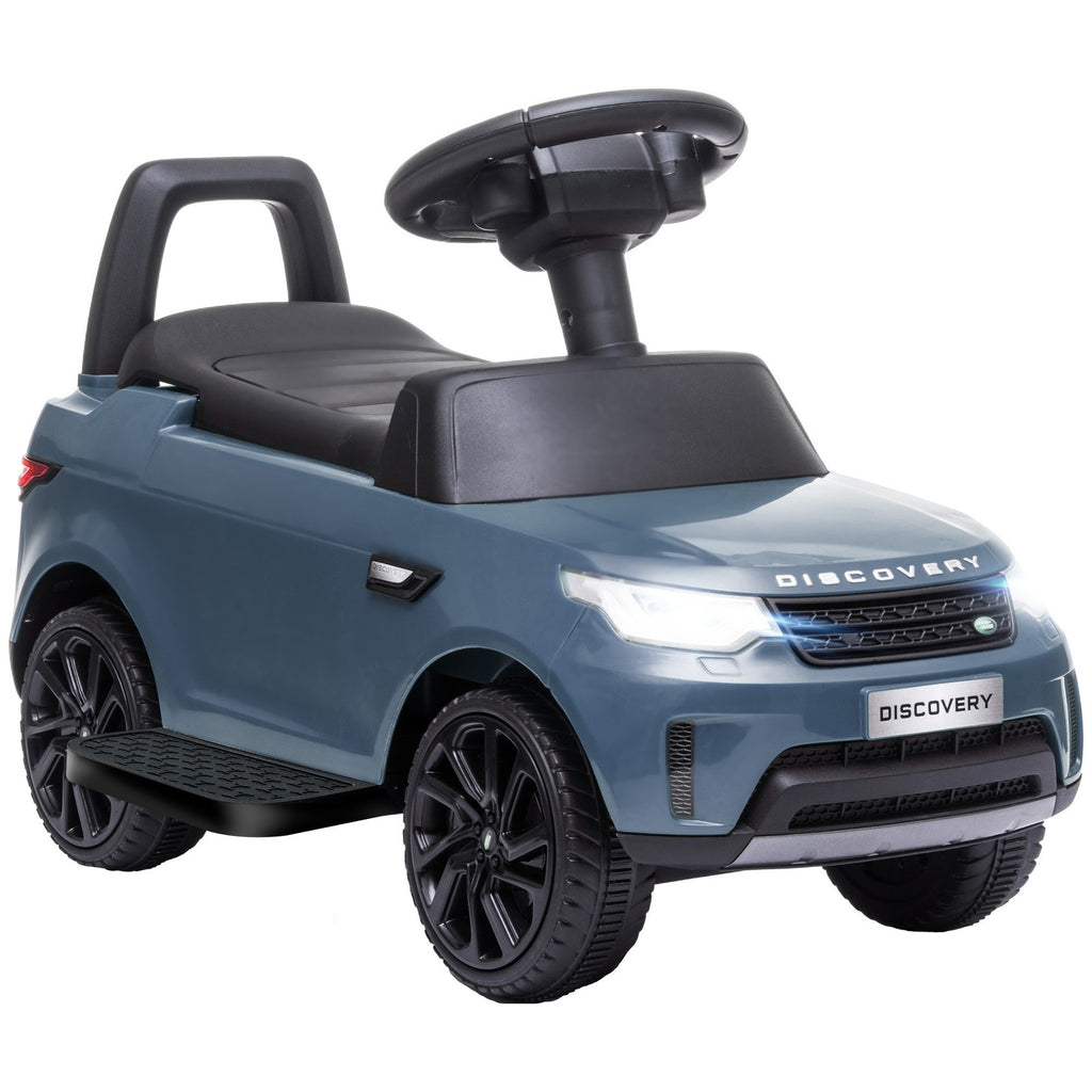 Rideable Rover 2-in-1 Licensed Land Rover 6V Ride-On Car with Sliding Feature and Blu