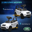 2-in-1 Licensed Land Rover 6V Ride-On Car with Sliding Door and Music Magic Cars 4