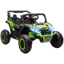24V 7AH 2-Seater Electric Ride-On UTV Car with Music, Green, 4 MPH Magic Cars 0