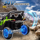 24V 7AH 2-Seater Electric Ride-On UTV Car with Music, Green, 4 MPH Magic Cars 6