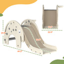 3-in-1 Toddler Slide with Climber and Basketball Hoop for Kids Ages 1-3 Magic Cars 4