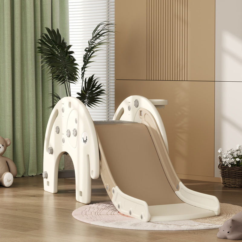 3-in-1 Toddler Slide with Climber and Basketball Hoop for Kids Ages 1-3 Magic Cars 5