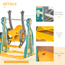 3-in-1 Toddler Swing, Slide & Climber Playset with Enhanced Safety Magic Cars 2