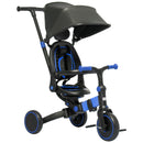 3-in-1 Toddler Trike Push Tricycle and Balance Bike with Adjustable Settings Magic Cars 0