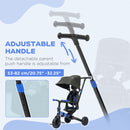 3-in-1 Toddler Trike Push Tricycle and Balance Bike with Adjustable Settings Magic Cars 4