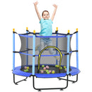 4.6-Foot Kids Trampoline 55-Inch Toddler Trampoline with Safety Enclosure Magic Cars Variant 0