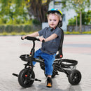4-in-1 Baby Tricycle with Push Handle, Brake, Clutch, Footrest, Handrail, and Safety Belt Magic Cars 8