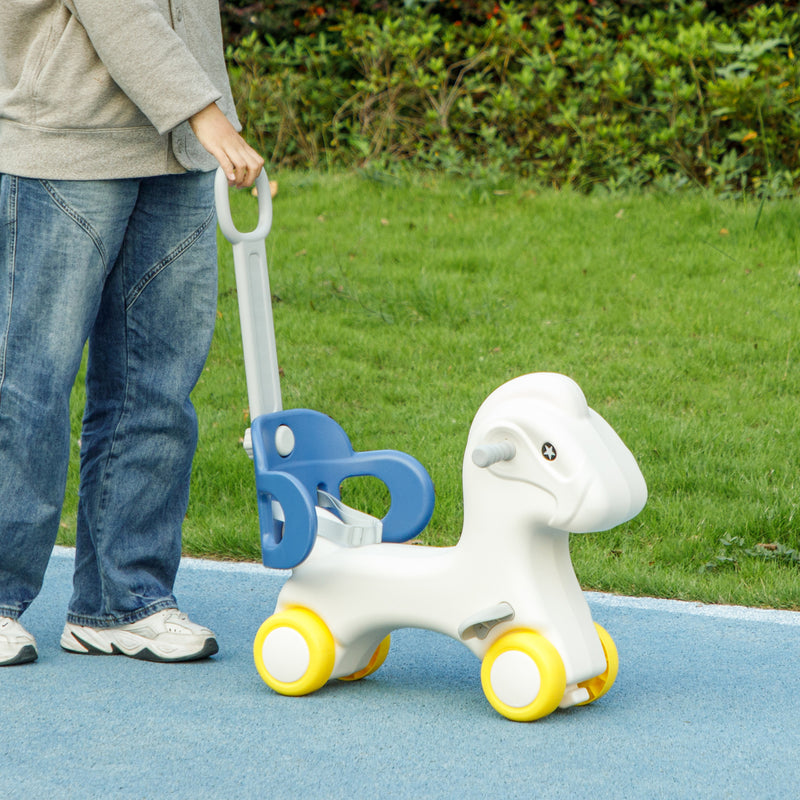 4-in-1 Rocking Horse for Toddlers 2-5 Years with Detachable Ride-On Feature Magic Cars 1