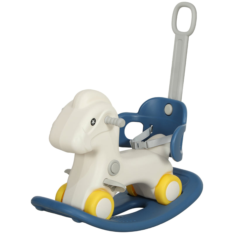4-in-1 Rocking Horse for Toddlers 2-5 Years with Detachable Ride-On Feature Magic Cars 9