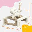 5-in-1 Rocking Horse with Spring Ride for Toddlers Ages 1-6 Years Magic Cars 4