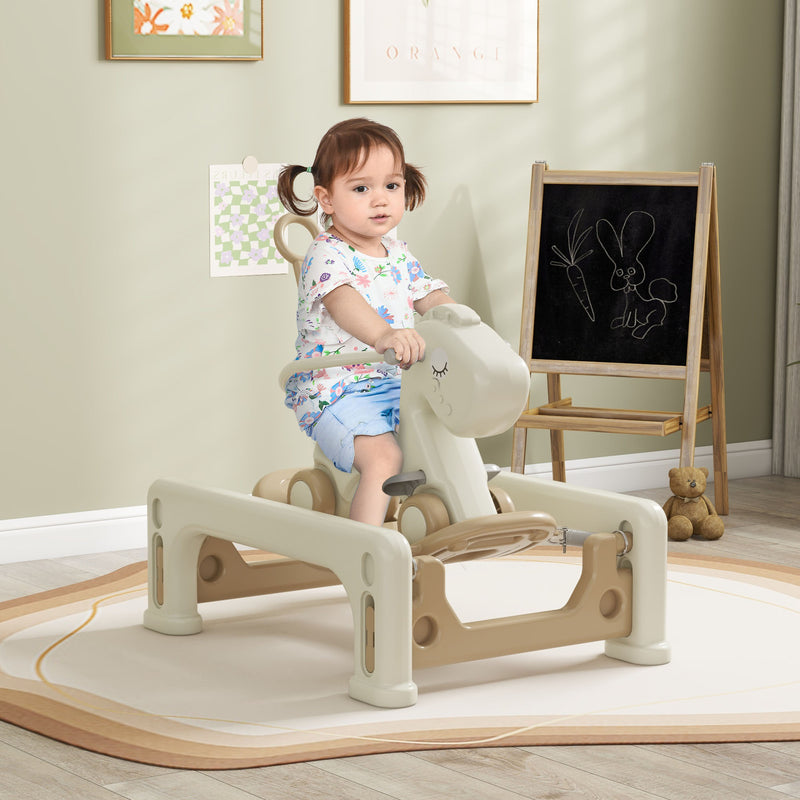 5-in-1 Rocking Horse with Spring Ride for Toddlers Ages 1-6 Years Magic Cars 5