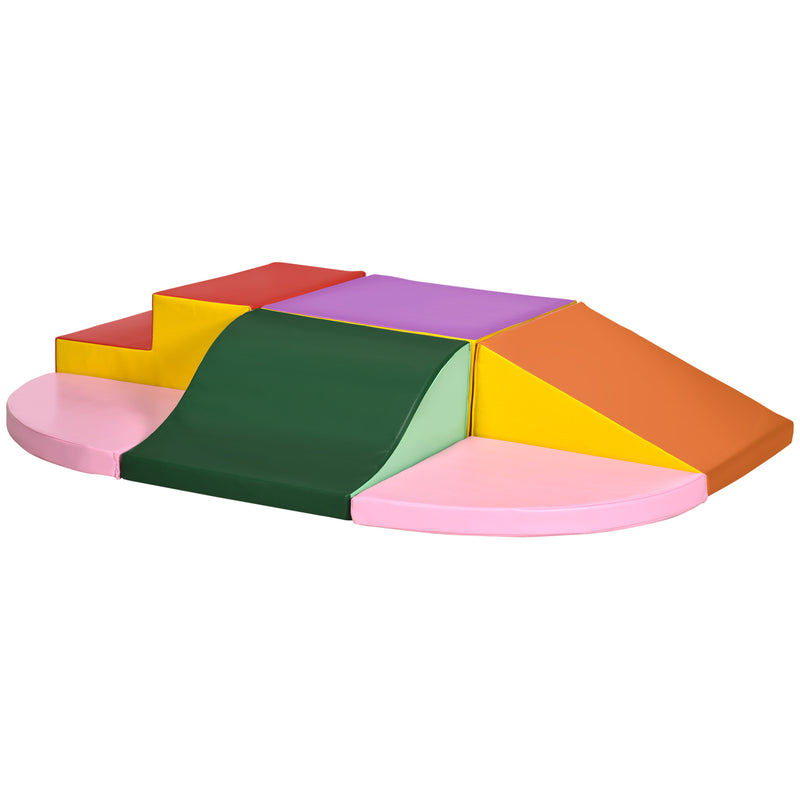6-Piece Soft Foam Climbing Blocks Set for Toddlers Ages 1-3 Magic Cars 9