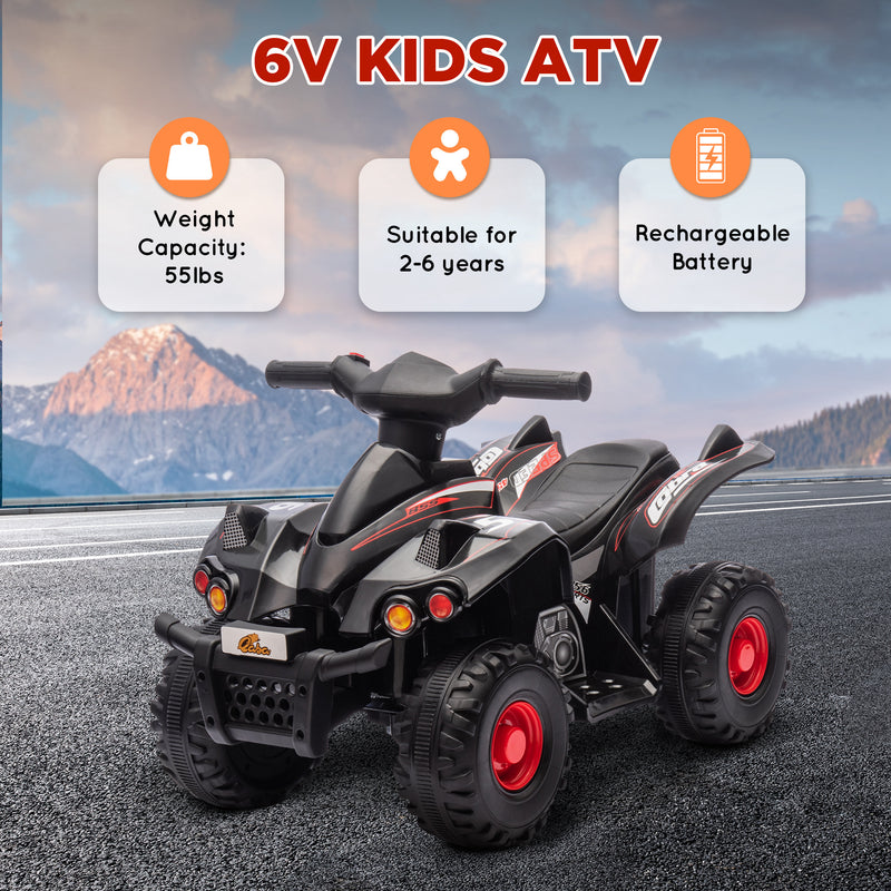 6V Kids ATV 4-Wheeler Quad Car with Music for Ages 2-6 Years Magic Cars 19