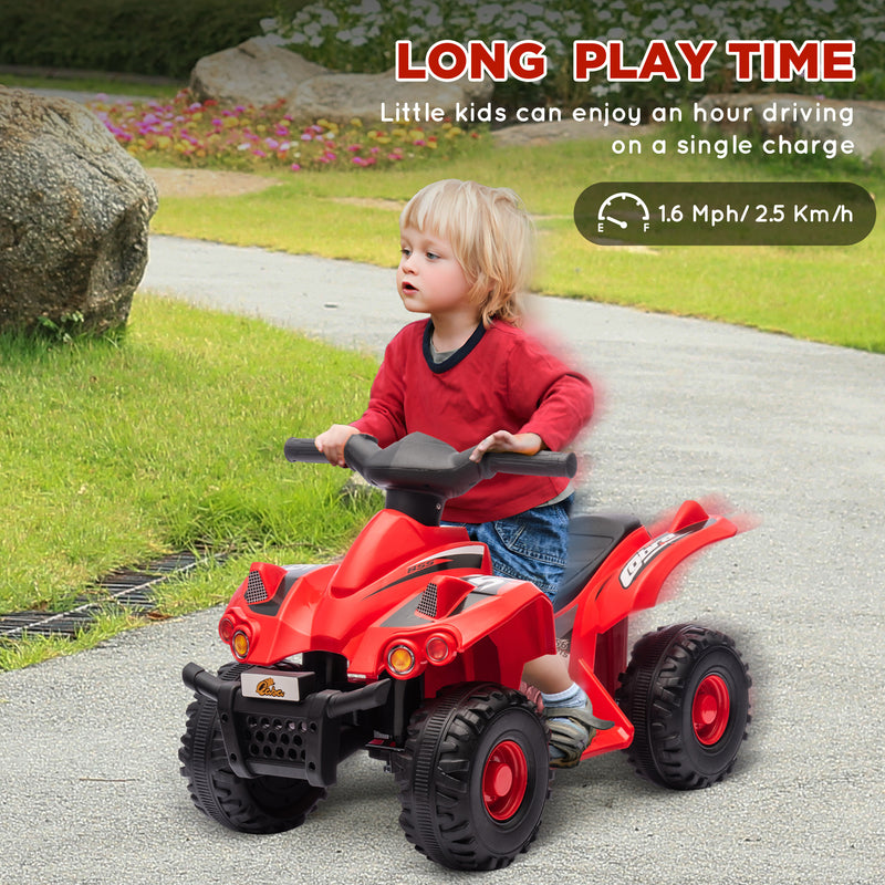 6V Kids ATV 4-Wheeler Quad Car with Music for Ages 2-6 Years Magic Cars 5