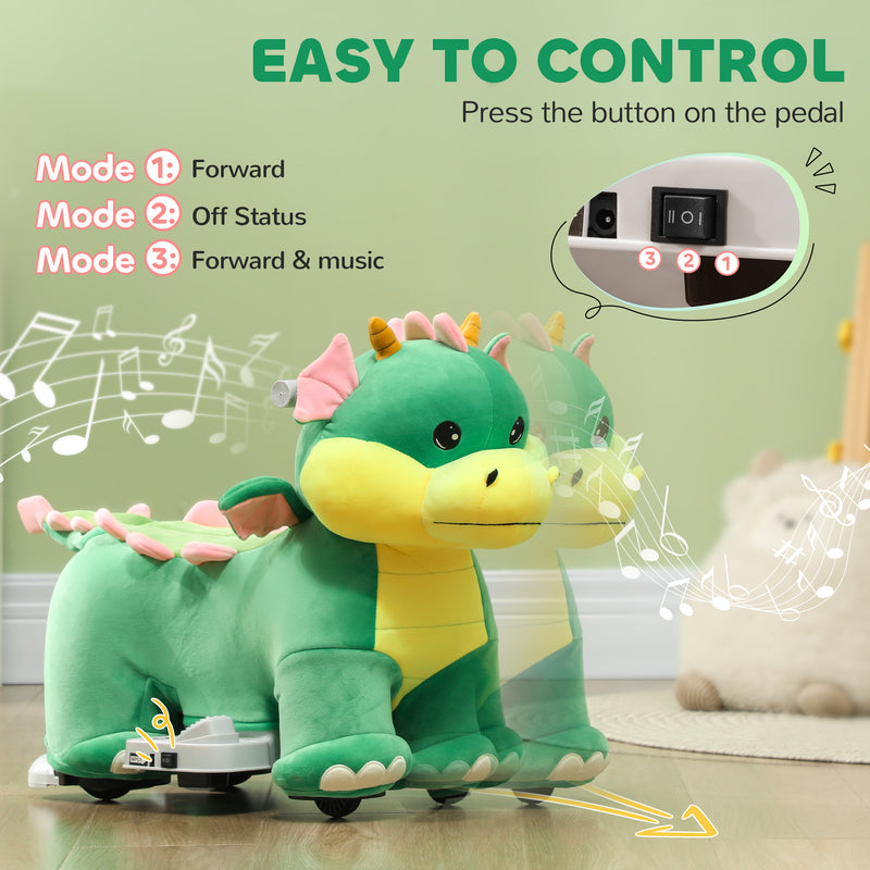 6V Kids Electric Ride-On Animal Toy with Music and Forward Motion Magic Cars 18