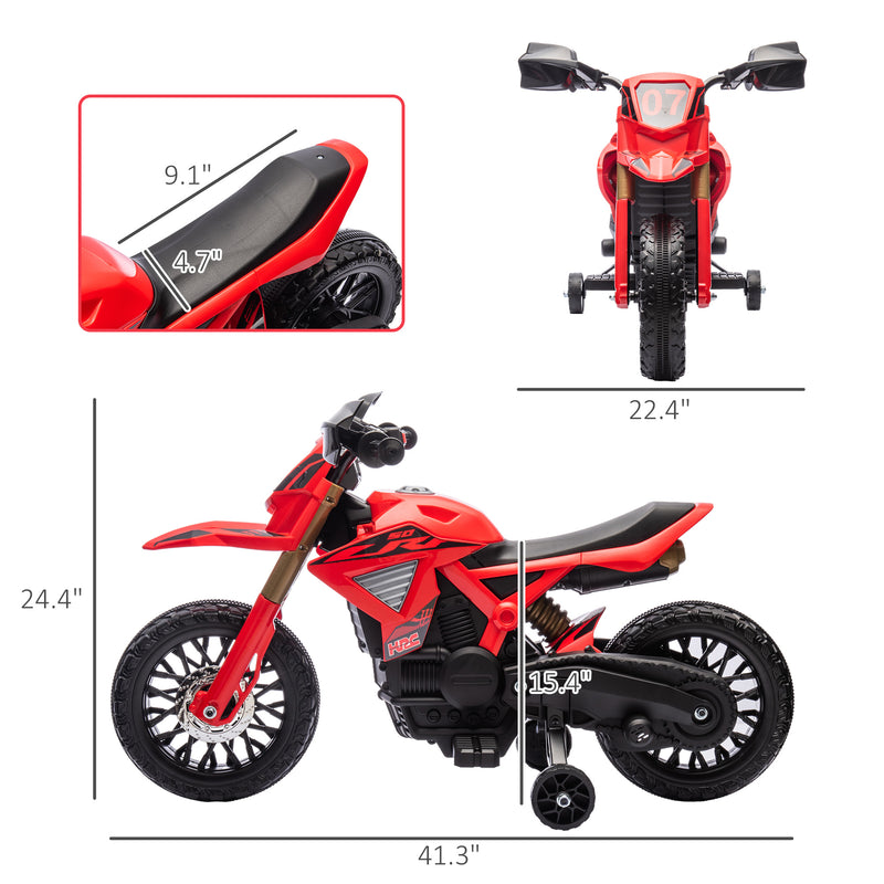 6V Kids Motorcycle with Training Wheels, Horn, and Start Sound Magic Cars 1