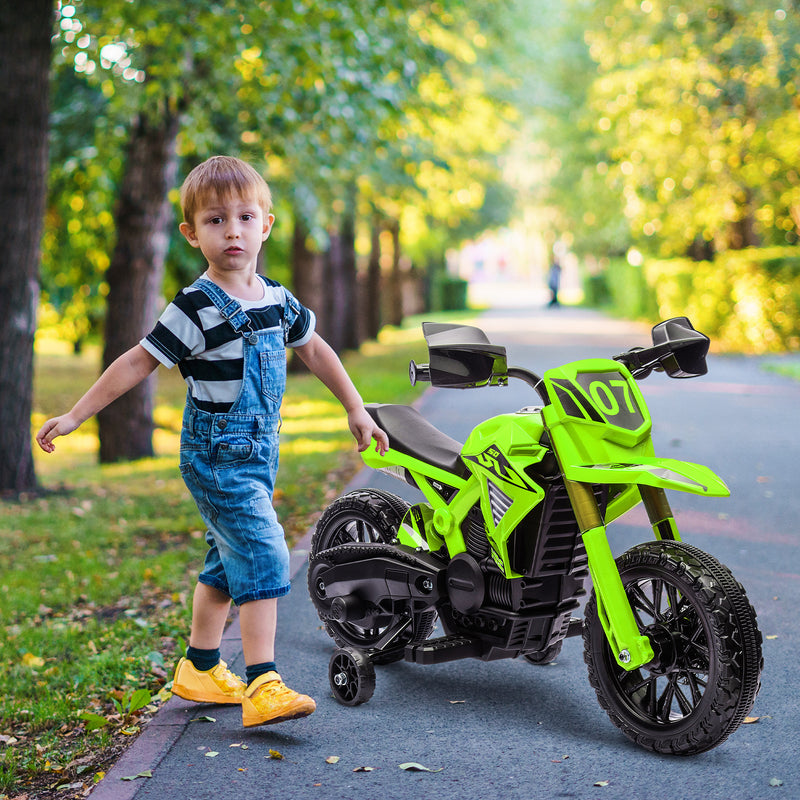 6V Kids Motorcycle with Training Wheels, Horn, and Start Sound Magic Cars Variant 8