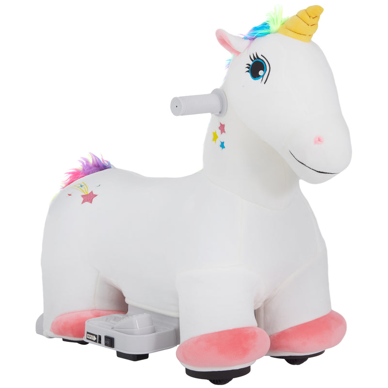 6V Battery-Powered Kids Electric Ride-On Unicorn Toy Animal Magic Cars 0