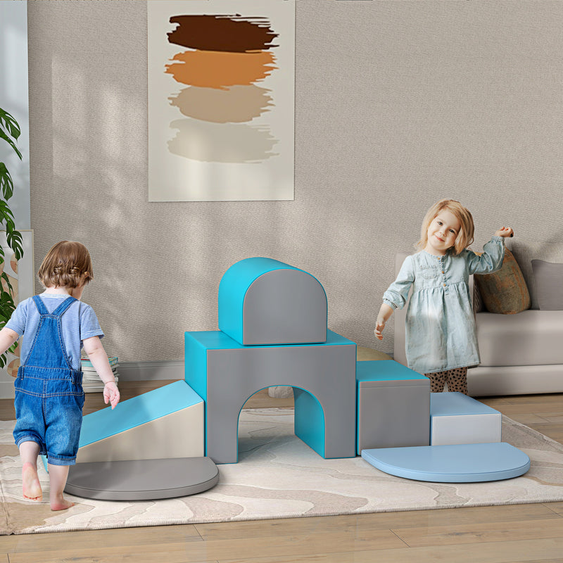 7-Piece Soft Baby Play Set Toddler Crawling Climber for Creative Development Magic Cars 6
