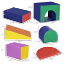 7-Piece Soft Play Climber for Toddlers with Easy-Clean Multicolor Surface Magic Cars 6