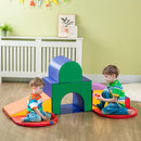7-Piece Soft Play Climber for Toddlers with Easy-Clean Multicolor Surface Magic Cars 7