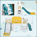 8-Inch Toddler Slide Indoor Playset for Kids Ages 1-3 Years Magic Cars 6