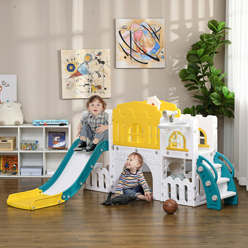 8-Inch Toddler Slide Indoor Playset for Kids Ages 1-3 Years Magic Cars 8