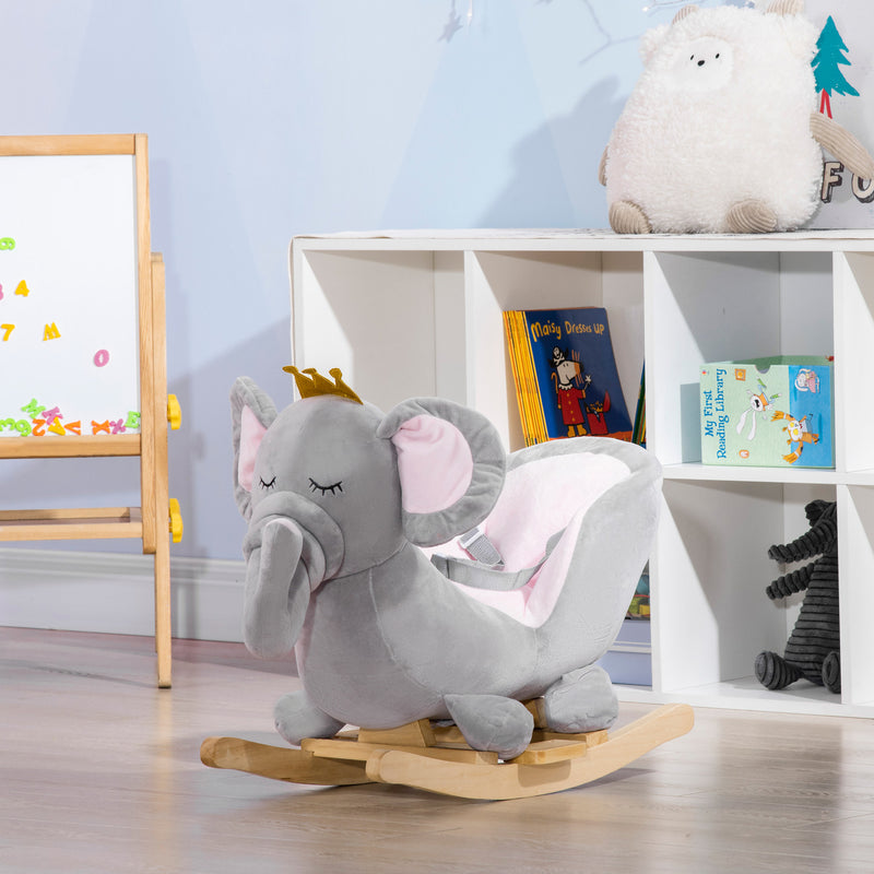 Baby Toddler Rocking Elephant and Horse Chair Toy with Sound Magic Cars 4