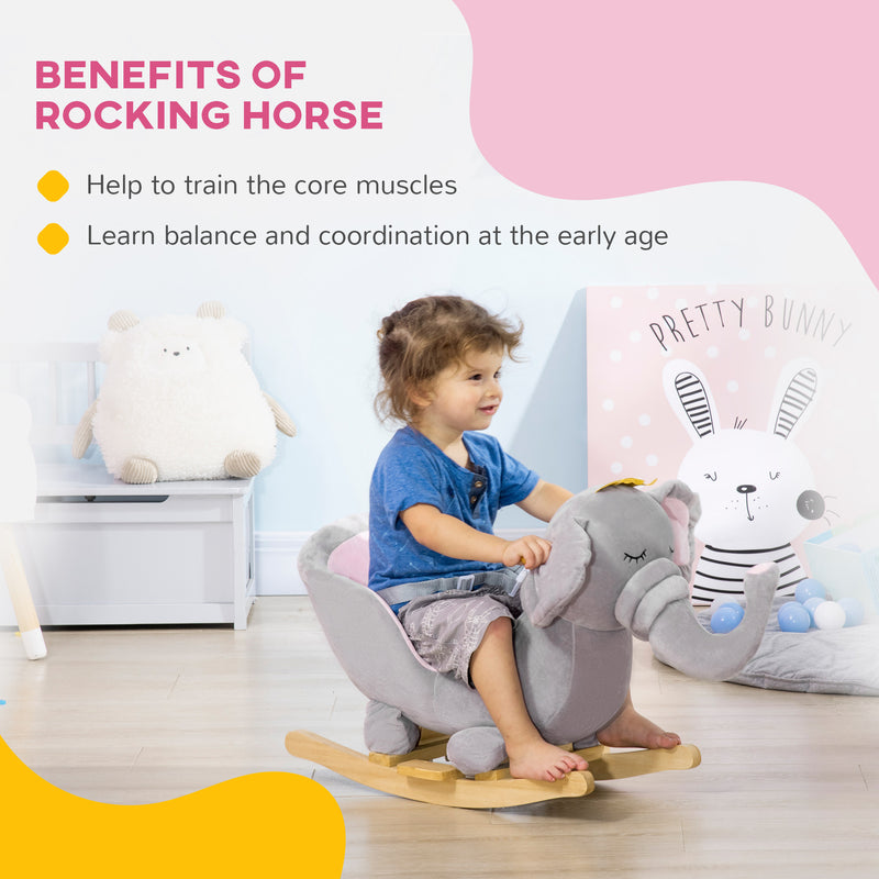 Baby Toddler Rocking Elephant and Horse Chair Toy with Sound Magic Cars 6