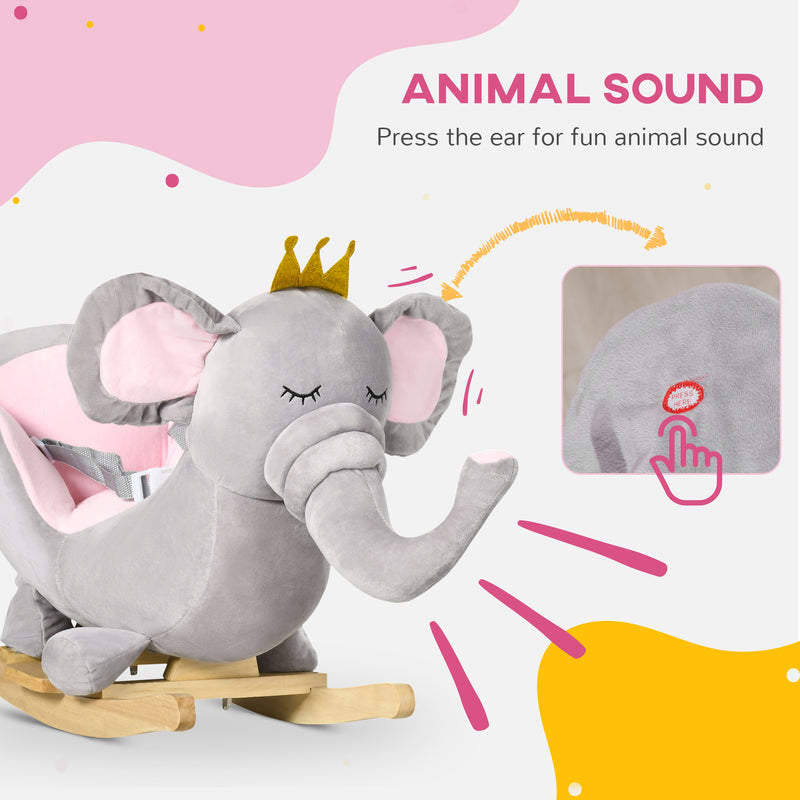 Baby Toddler Rocking Elephant and Horse Chair Toy with Sound Magic Cars 7