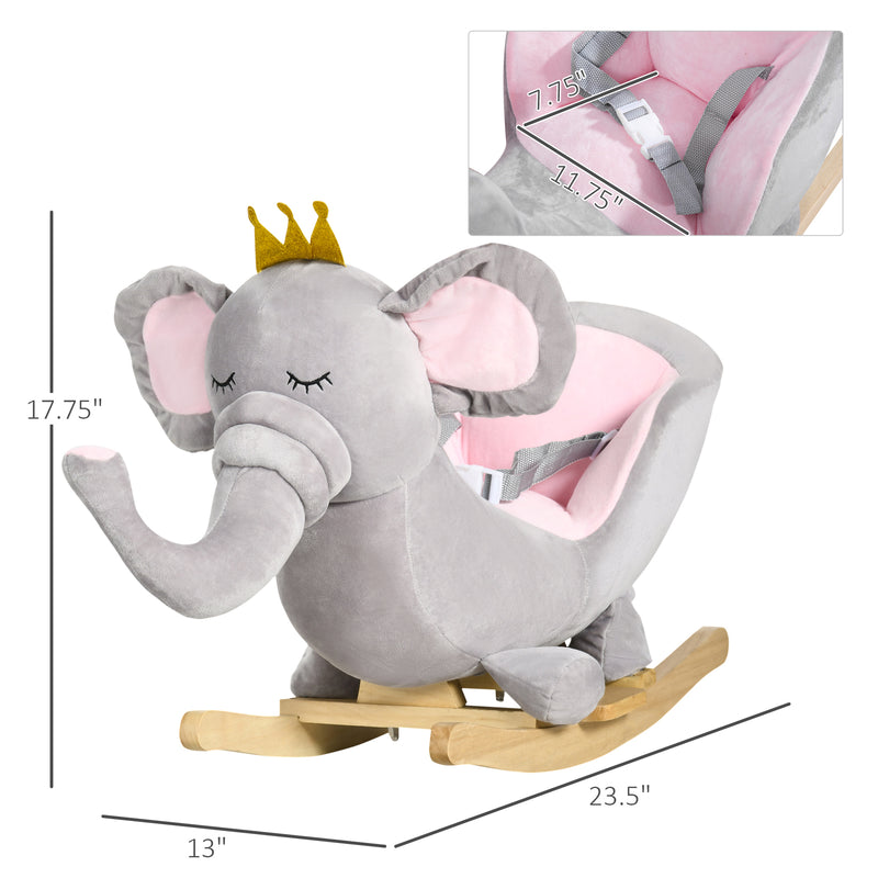 Baby Toddler Rocking Elephant and Horse Chair Toy with Sound Magic Cars 9