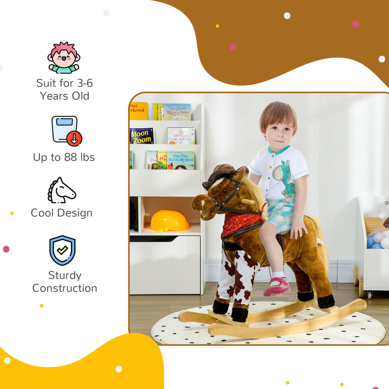 Large Deluxe Baby Rocking Horse with Realistic Animal Design Magic Cars 4