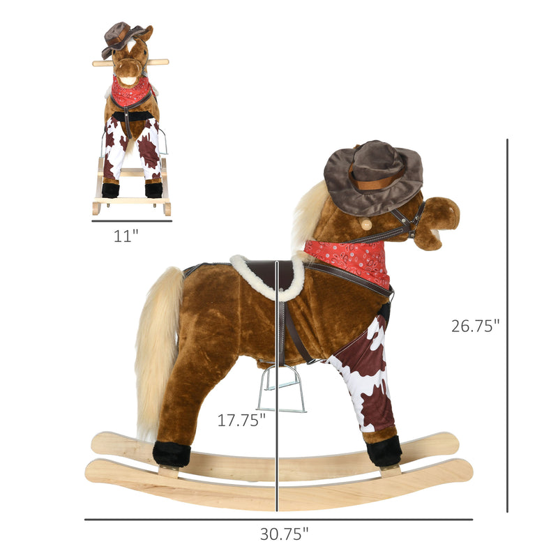 Large Deluxe Baby Rocking Horse with Realistic Animal Design Magic Cars 6