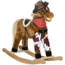 Large Deluxe Baby Rocking Horse with Realistic Animal Design Magic Cars Variant 0