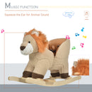 Deluxe Wooden Baby Rocking Animals Set with Sound – Horse and Lion Magic Cars 2