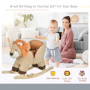 Deluxe Wooden Baby Rocking Animals Set with Sound – Horse and Lion Magic Cars 5