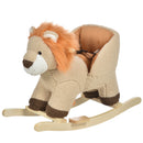 Deluxe Wooden Baby Rocking Animals Set with Sound – Horse and Lion Magic Cars 9
