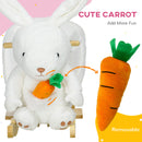 Baby Rocking Horse and Bunny Themed Ride-On Toy with Carrot Accessory Magic Cars 1