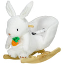 Baby Rocking Horse and Bunny Themed Ride-On Toy with Carrot Accessory Magic Cars 9