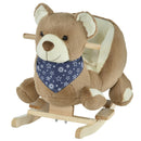 Deluxe Baby Rocking Horse with Lullaby, Bear-Themed Animal Ride-On Toy Magic Cars 2