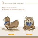 Deluxe Baby Rocking Horse with Lullaby, Bear-Themed Animal Ride-On Toy Magic Cars 7