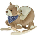 Deluxe Baby Rocking Horse with Lullaby, Bear-Themed Animal Ride-On Toy Magic Cars Variant 0