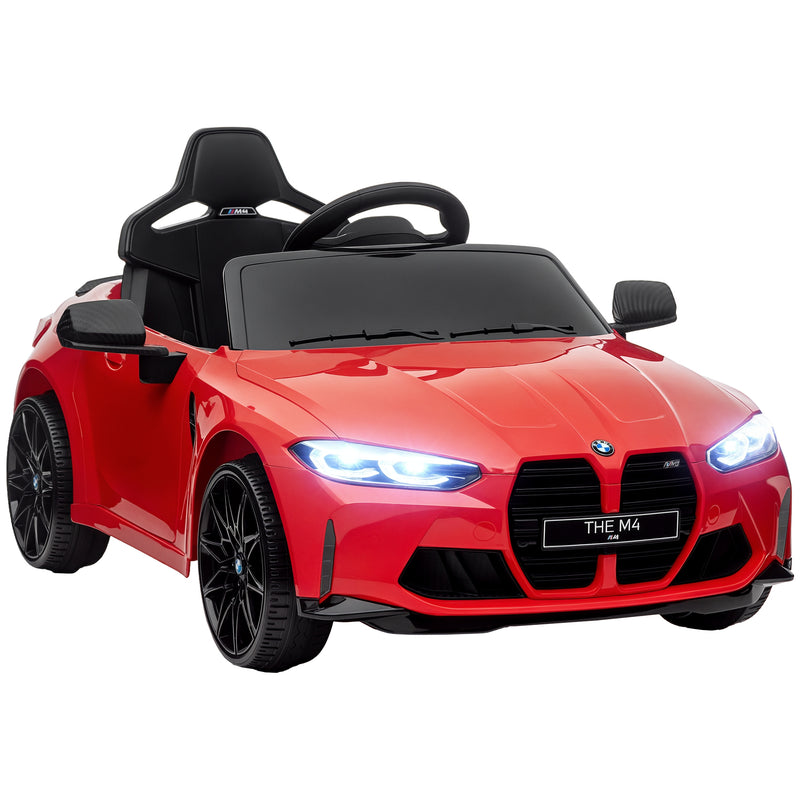 Licensed 12V BMW M4 Ride-On Car with Handle Attachment Magic Cars 14